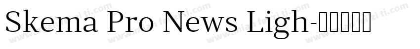 Skema Pro News Ligh字体转换